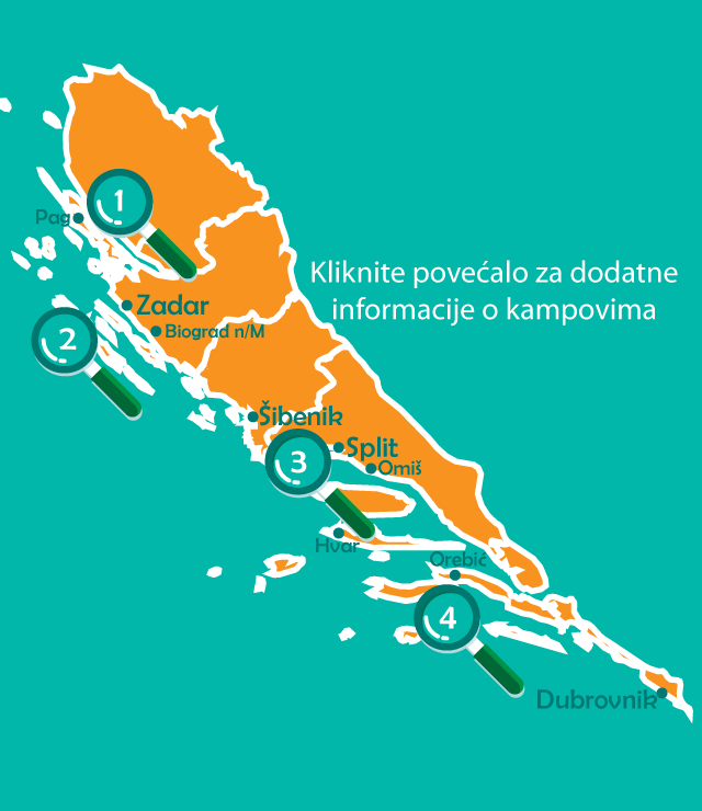 Najbolji kampovi u Dalmaciji