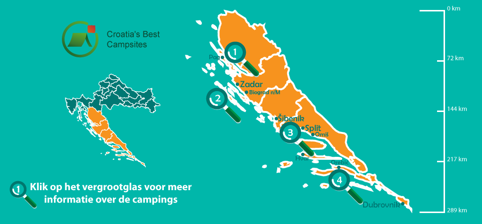 Beste campings in Dalmatië