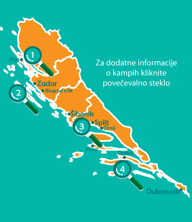 Najboljsi kampi v Dalmaciji