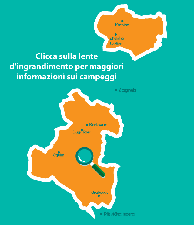 I migliori campeggi dell´entroterra