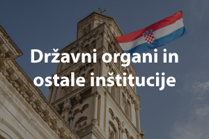 Državni organi in ostale inštitucije