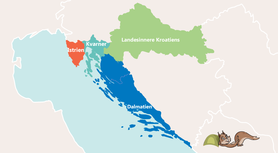 Kroatische Regionen